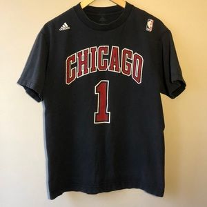 Chicago Adidas NBA 100% Cotton Short Slv Tee Med